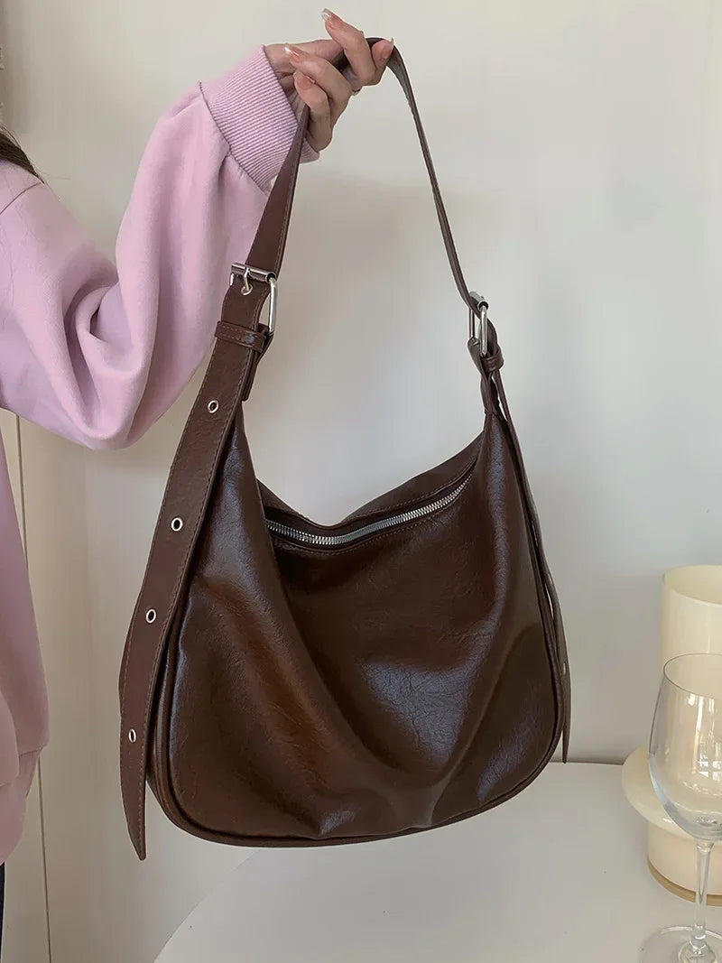 Klasyczna skórzana torba crossbody