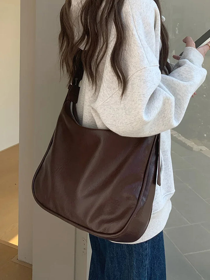 Klasyczna skórzana torba crossbody