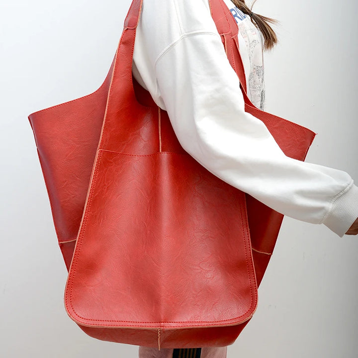 Duża torba shopper z kieszenią