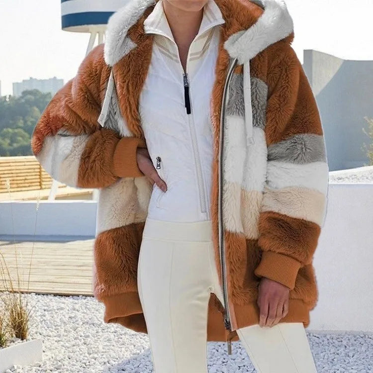 Damska kurtka z misia oversize