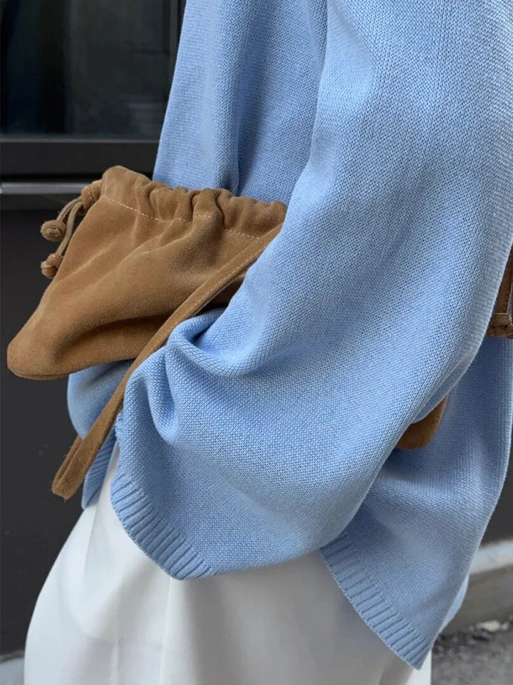 Sweter damski z odkrytymi plecami