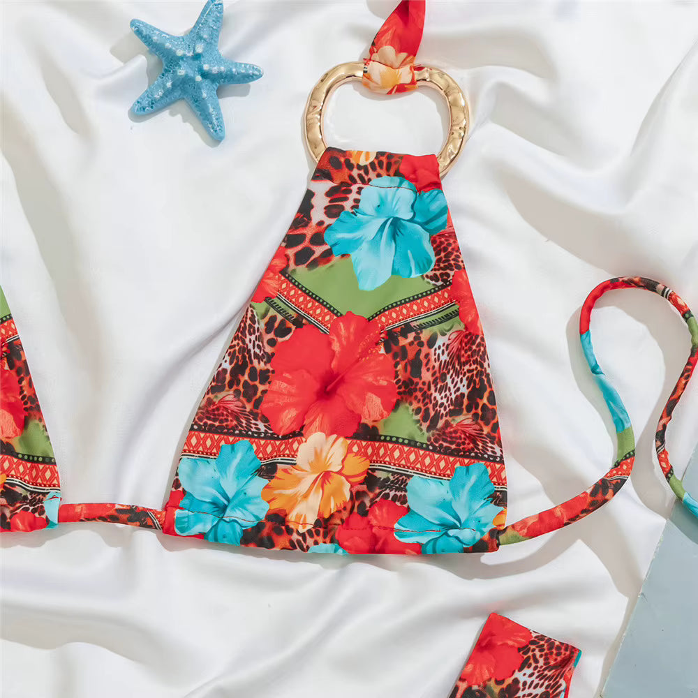 Zestaw plażowy bikini i chusta