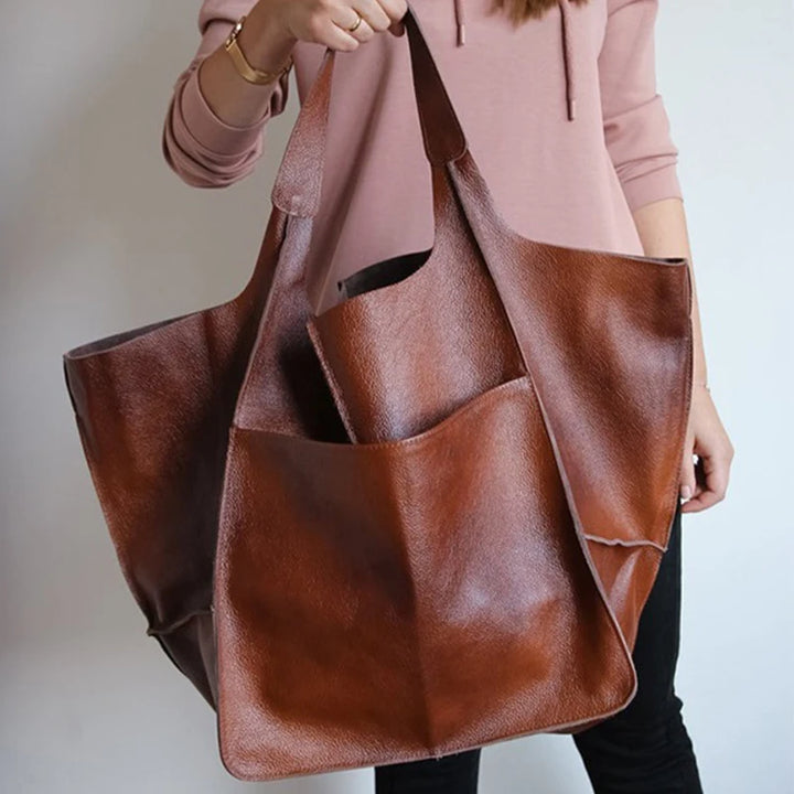 Duża torba shopper z kieszenią