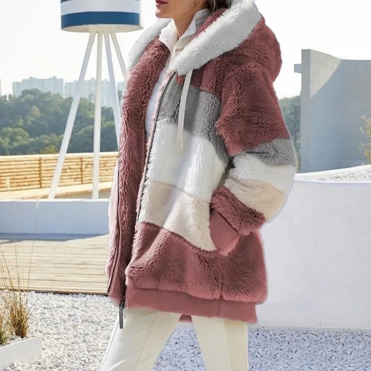Damska kurtka z misia oversize