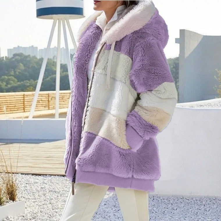 Damska kurtka z misia oversize