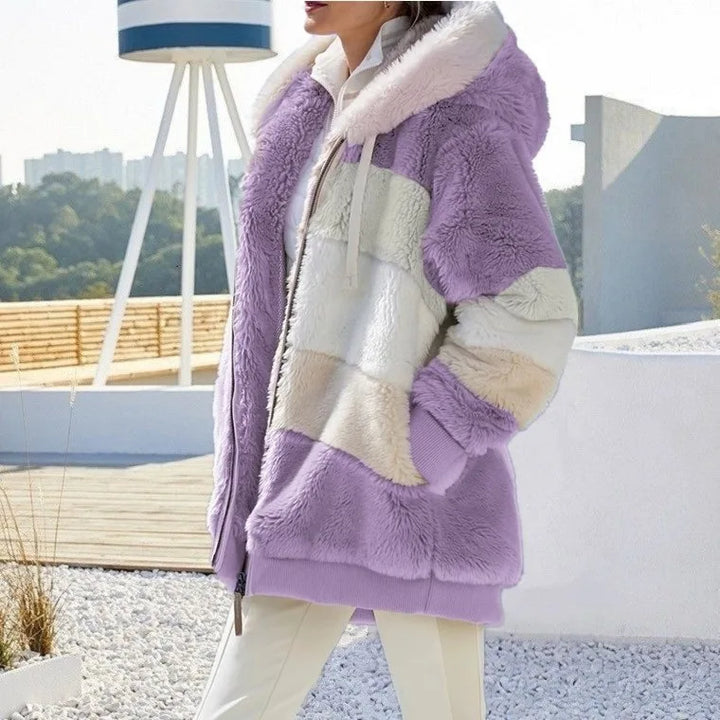 Damska kurtka z misia oversize