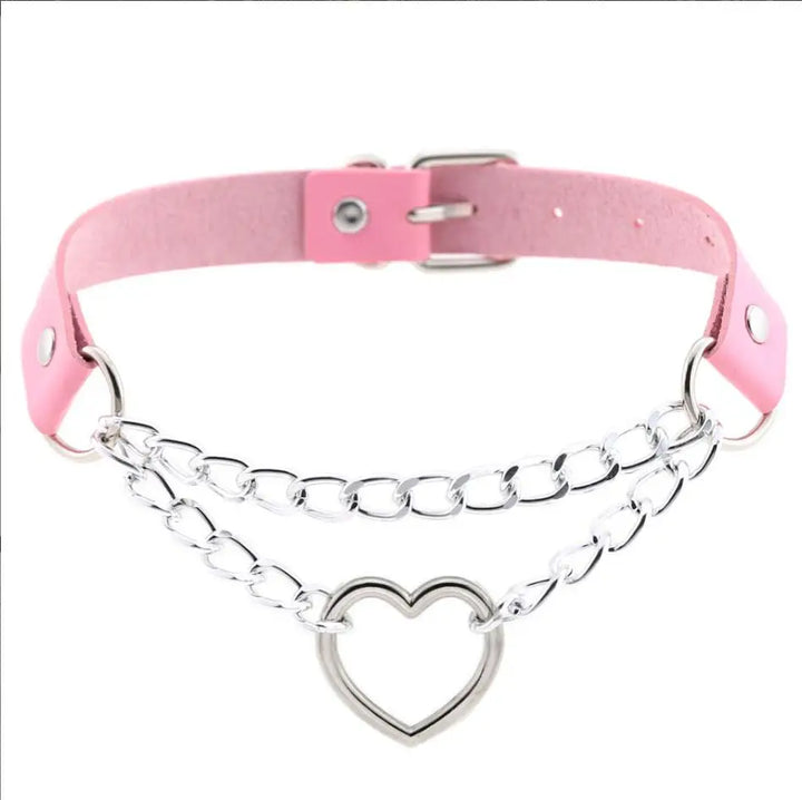 Choker z sercem