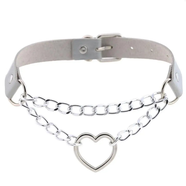 Choker z sercem