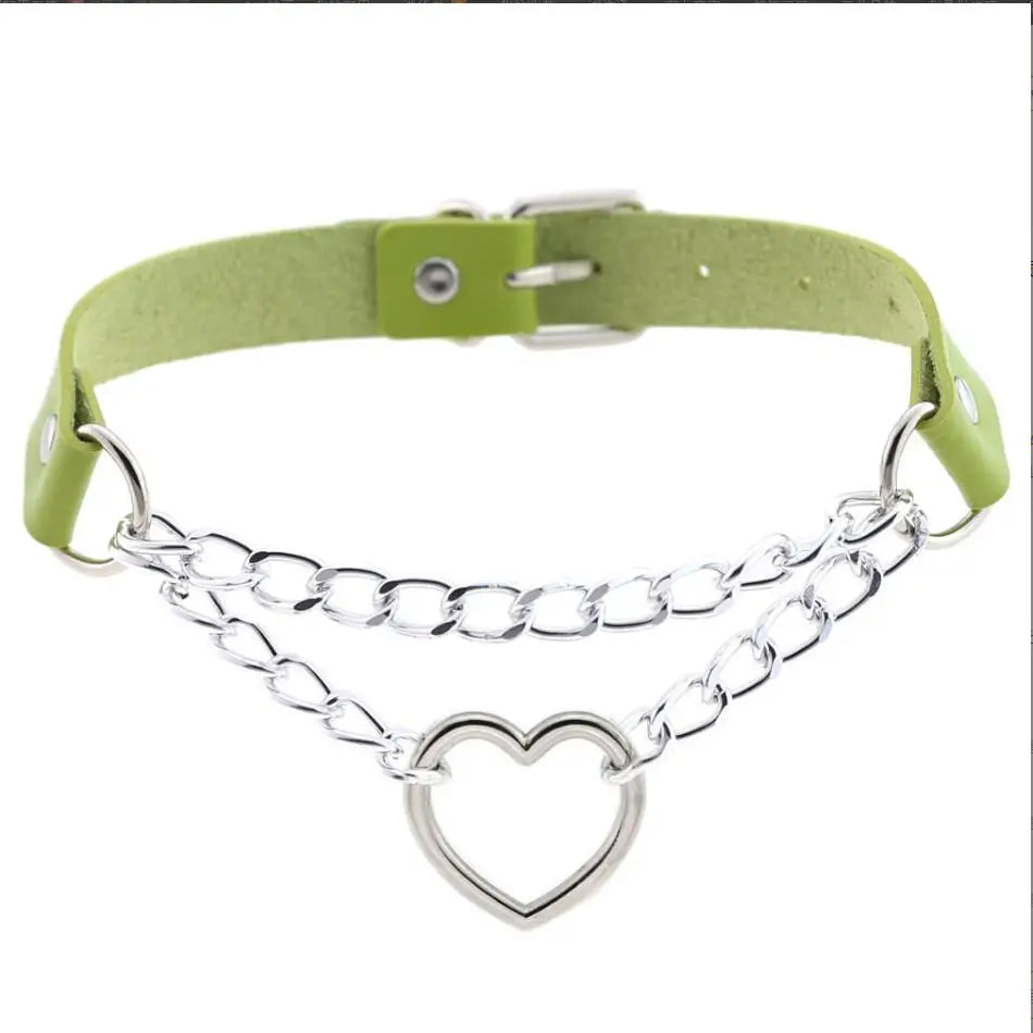 Choker z sercem