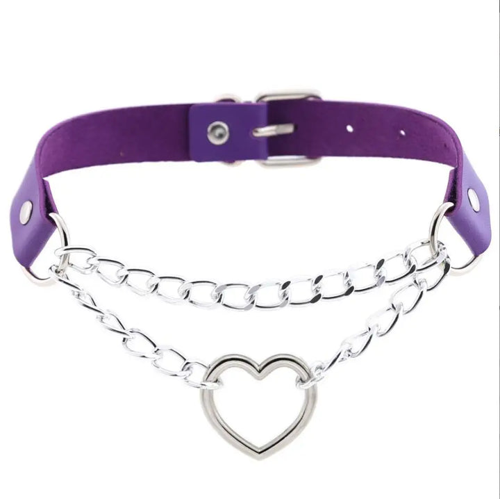Choker z sercem