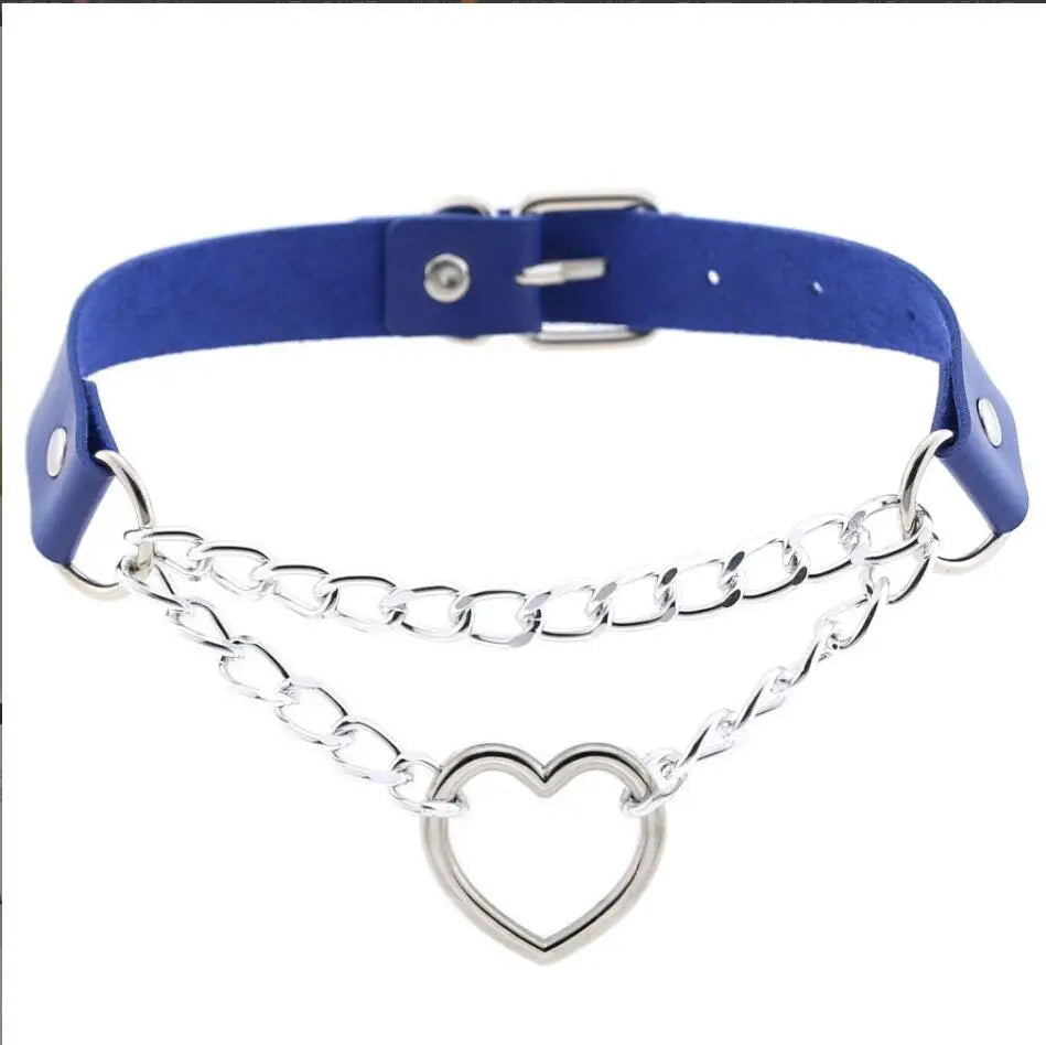 Choker z sercem