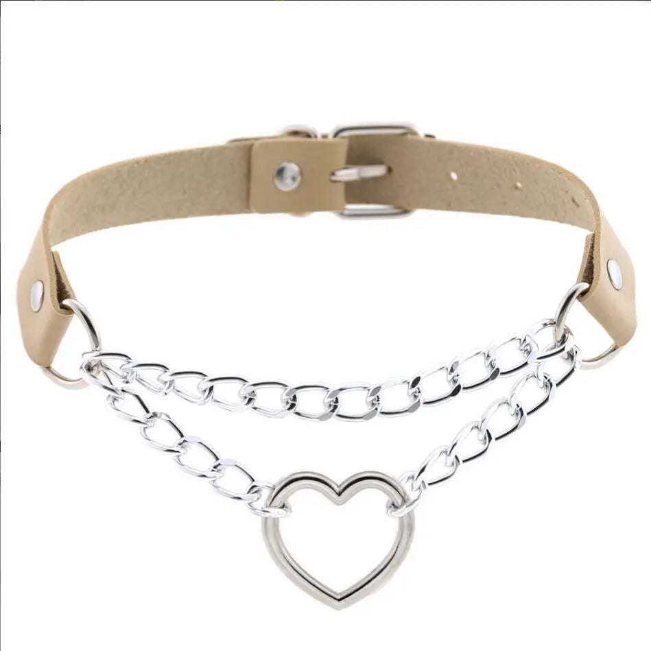 Choker z sercem