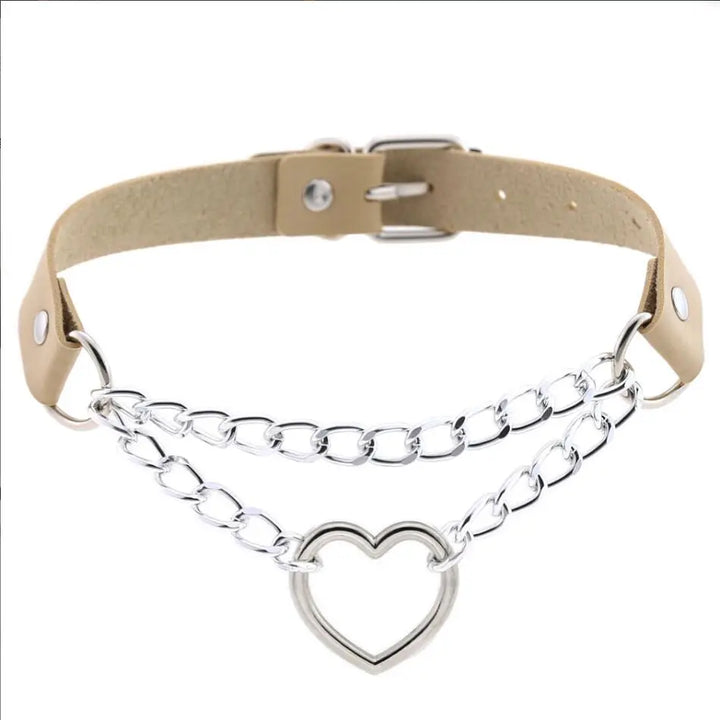 Choker z sercem