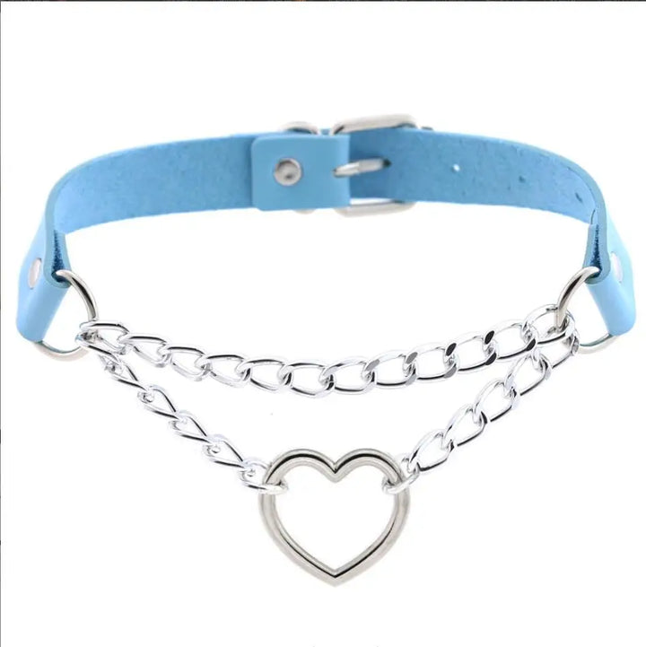 Choker z sercem