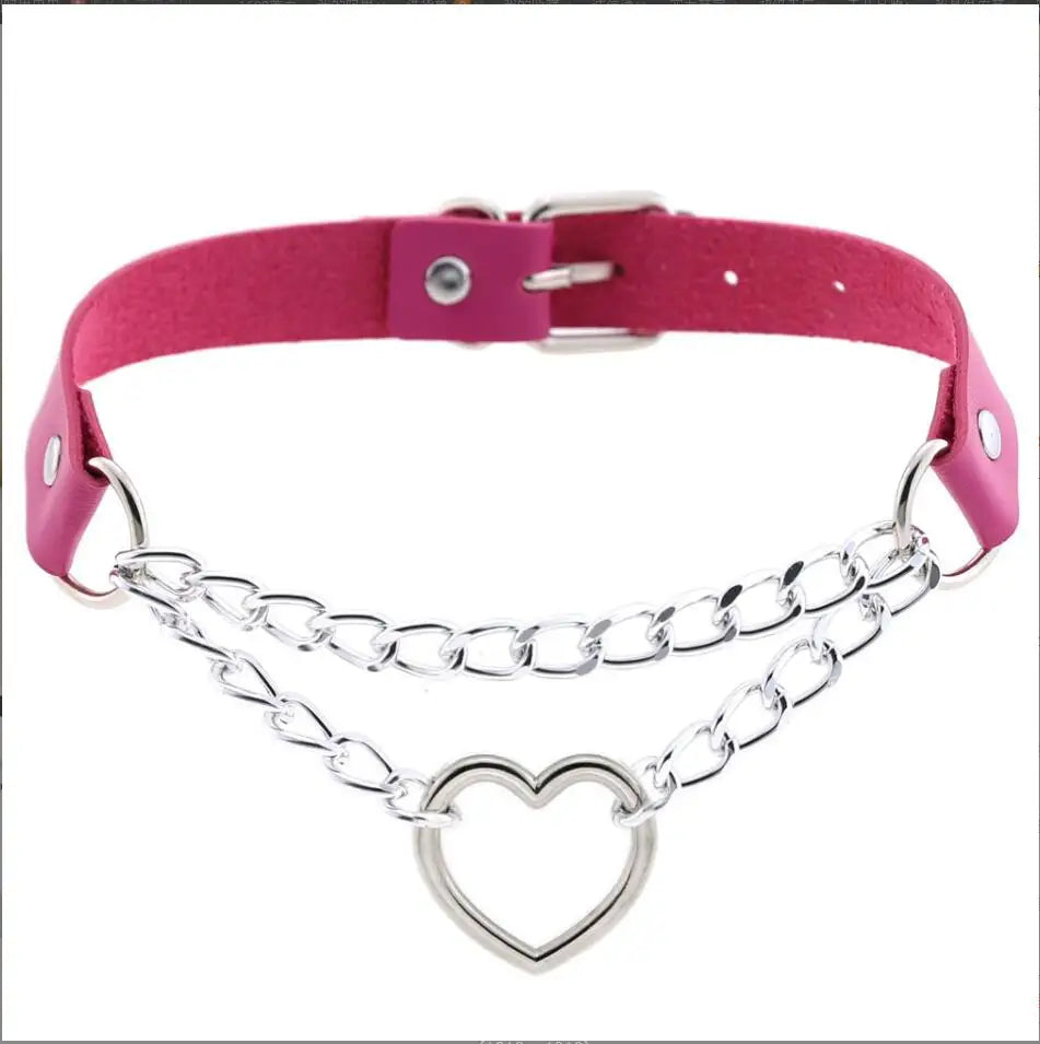 Choker z sercem