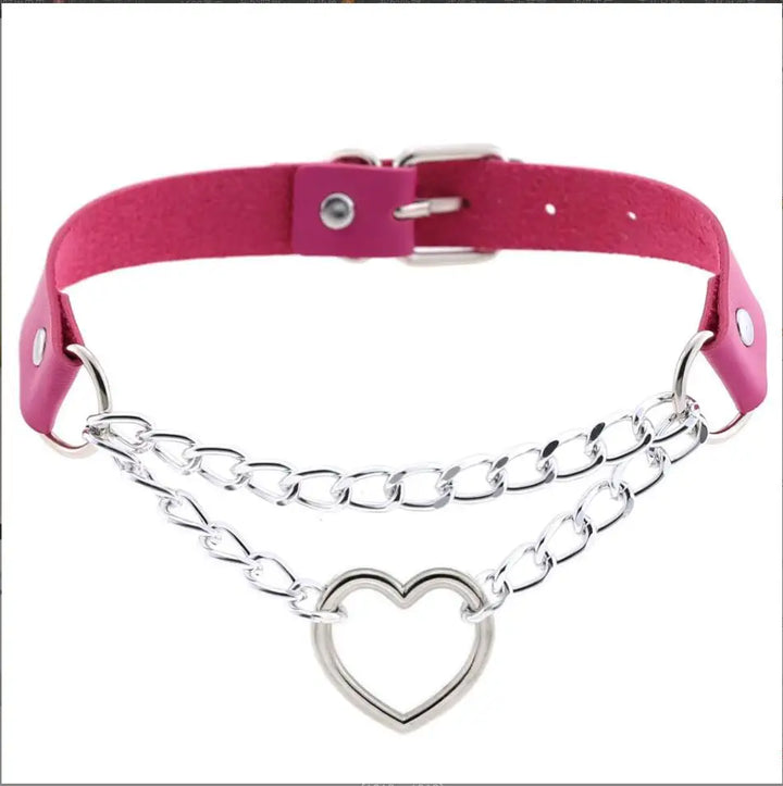 Choker z sercem