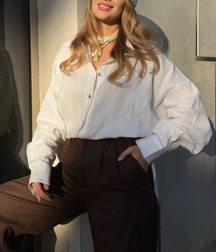 Damska lekka koszula oversize