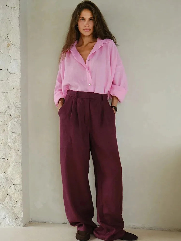 Damska lekka koszula oversize