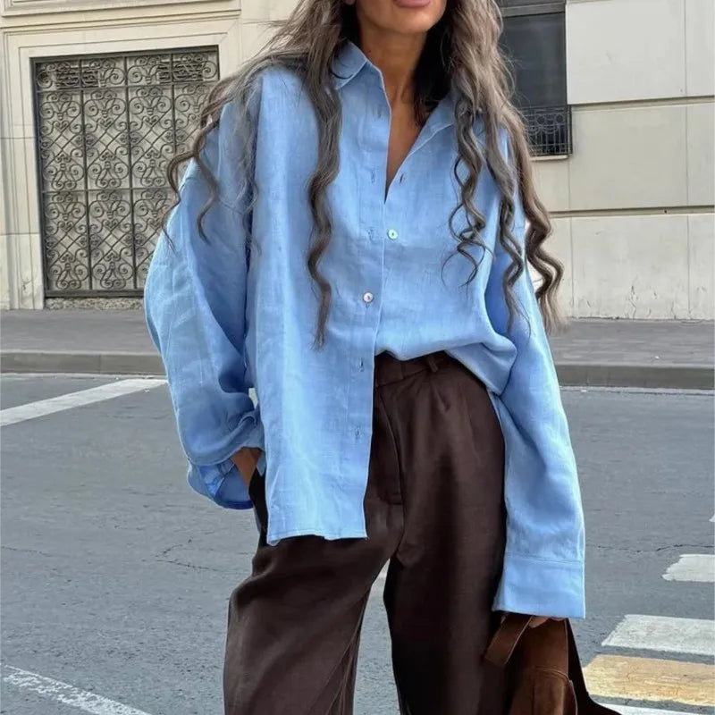 Damska lekka koszula oversize