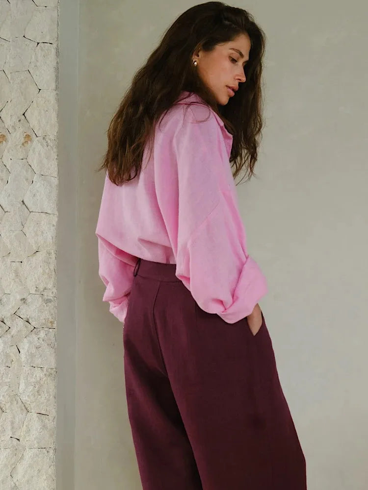 Damska lekka koszula oversize