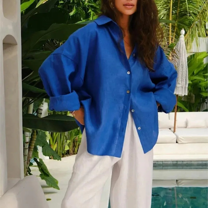 Damska lekka koszula oversize