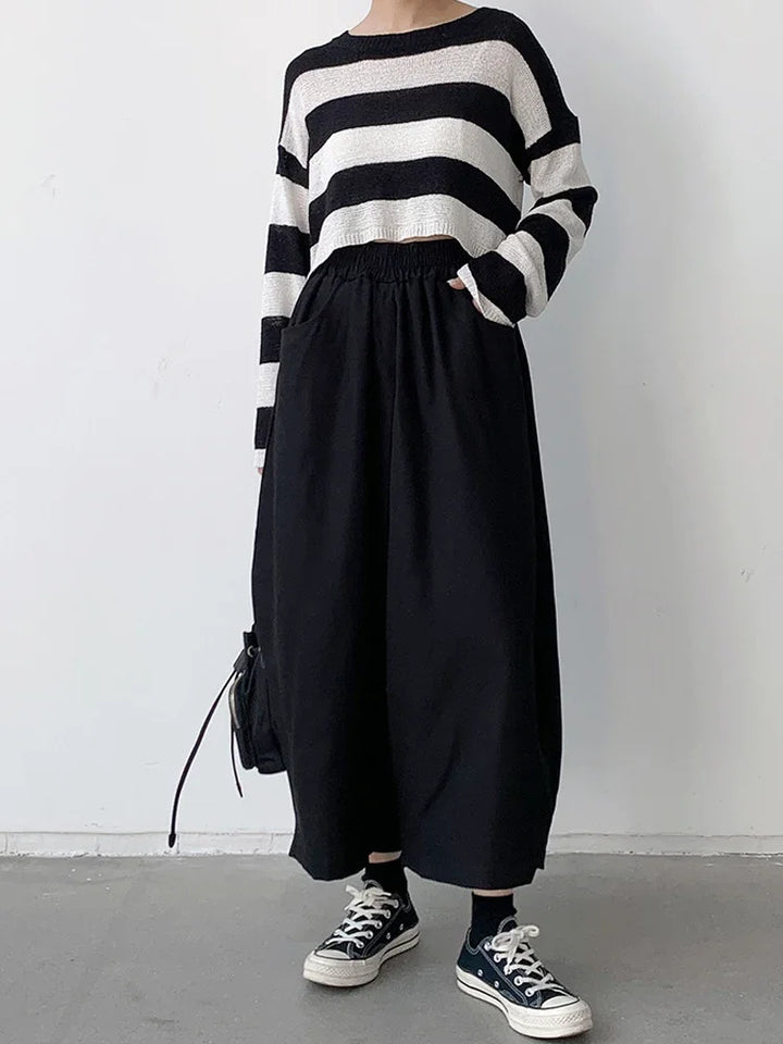 Damskie szerokie spodnie baggy