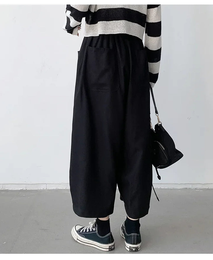 Damskie szerokie spodnie baggy