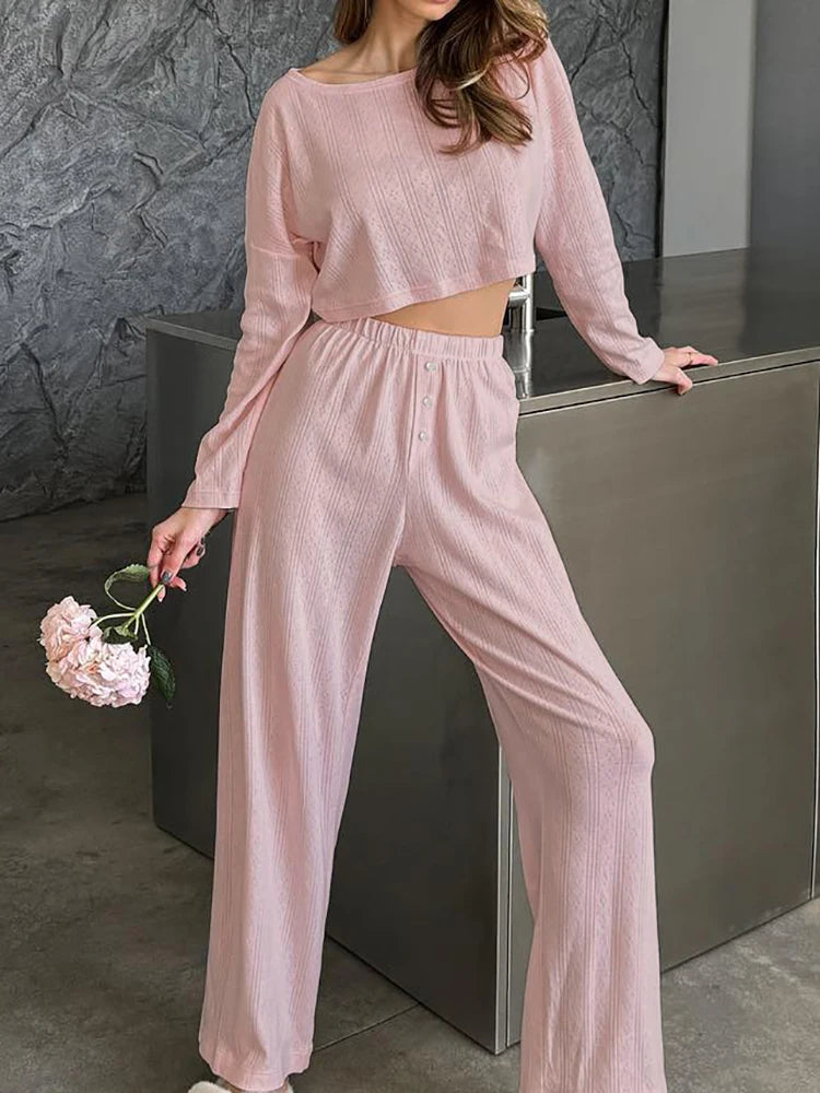 Komplet damski w styl oversize