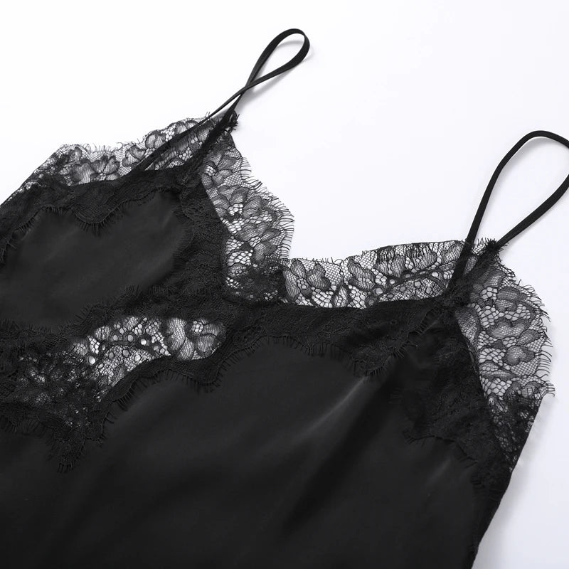 Koronkowy damski top na ramiączkach