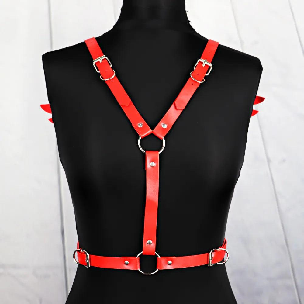 Skórzane skrzydła harness