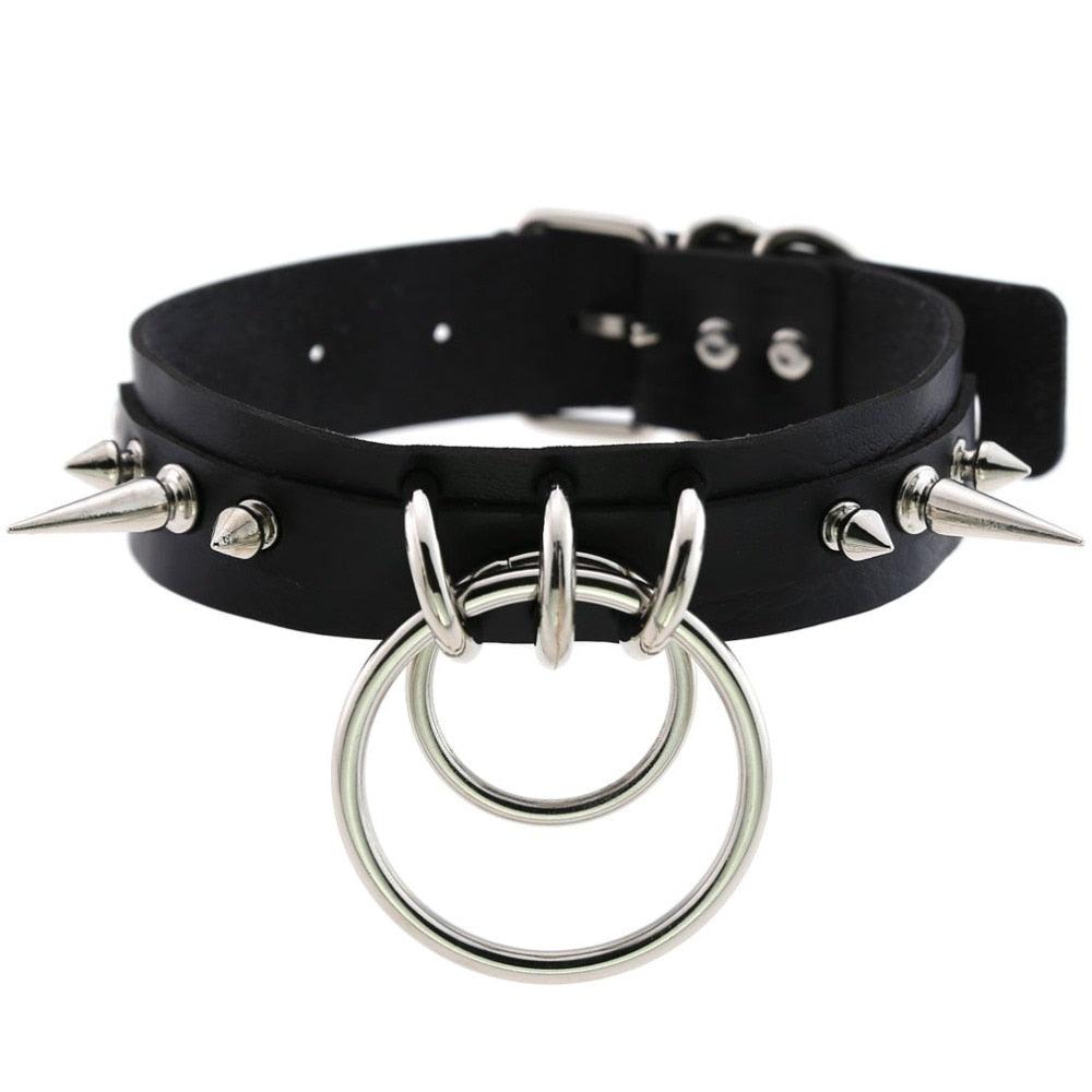 Skórzany choker