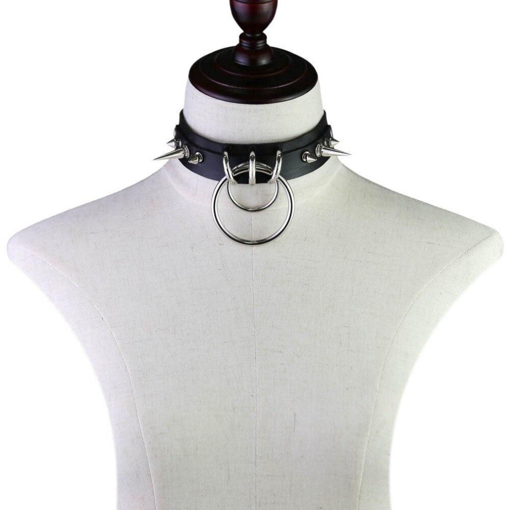 Skórzany choker