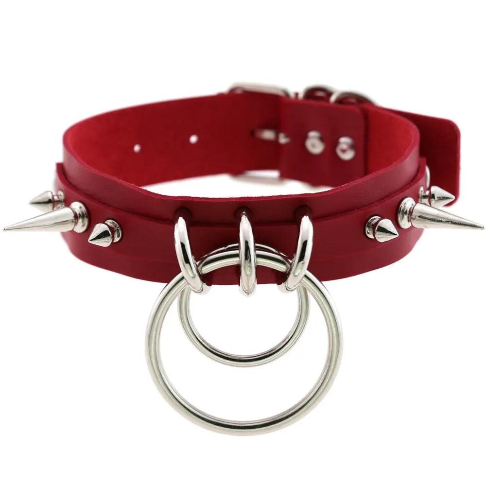 Skórzany choker