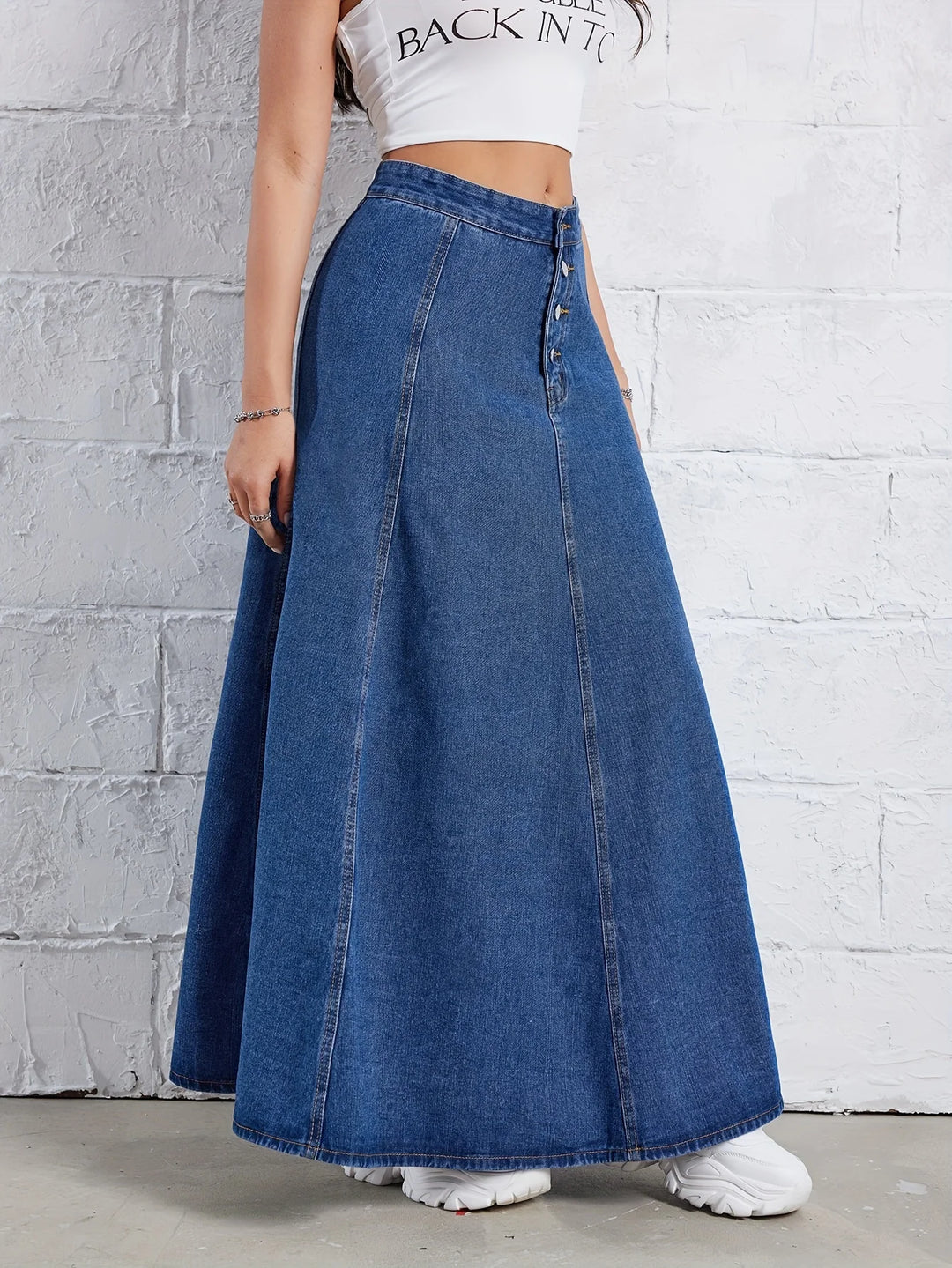 Spódnica maxi denim