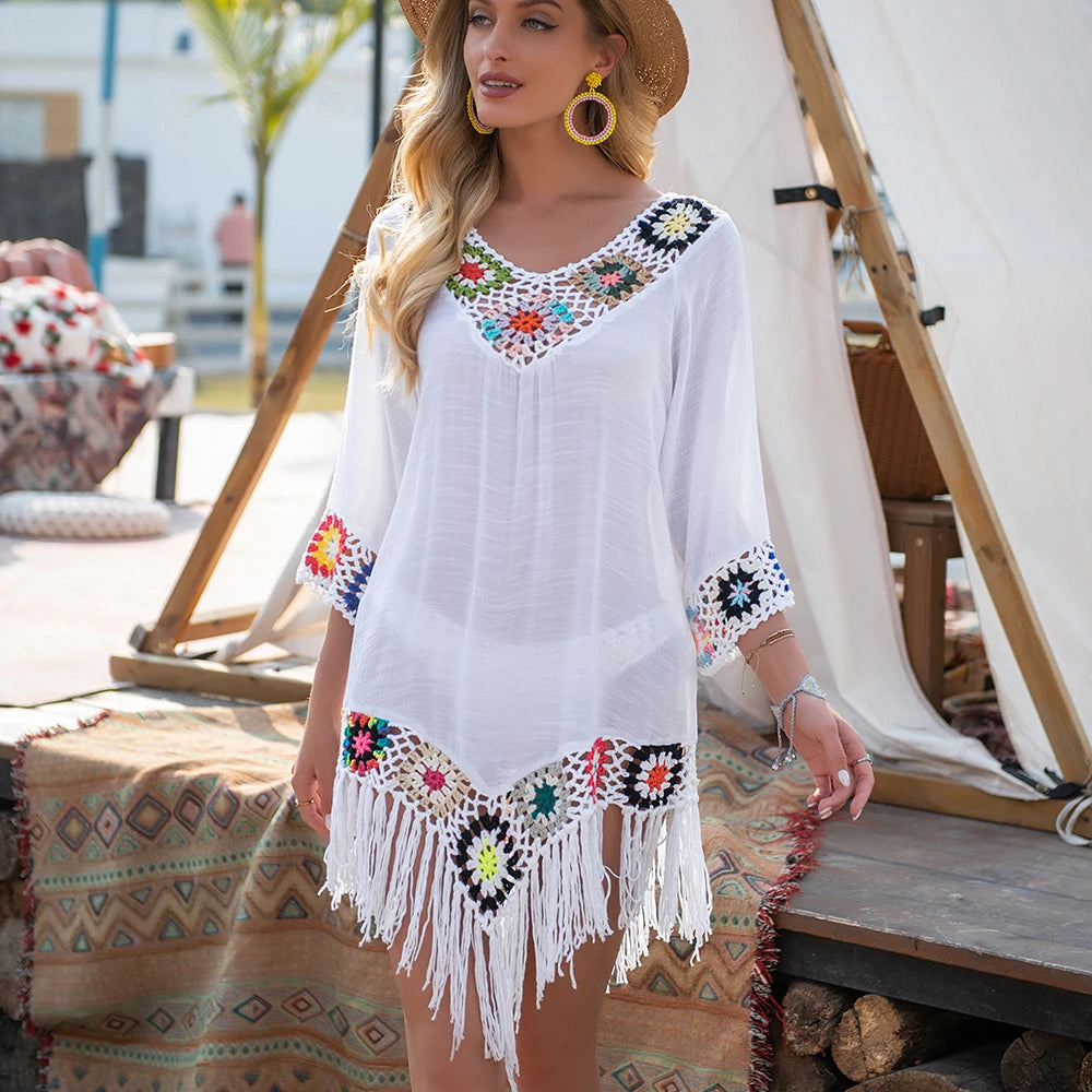 Sukienka plażowa w stylu boho